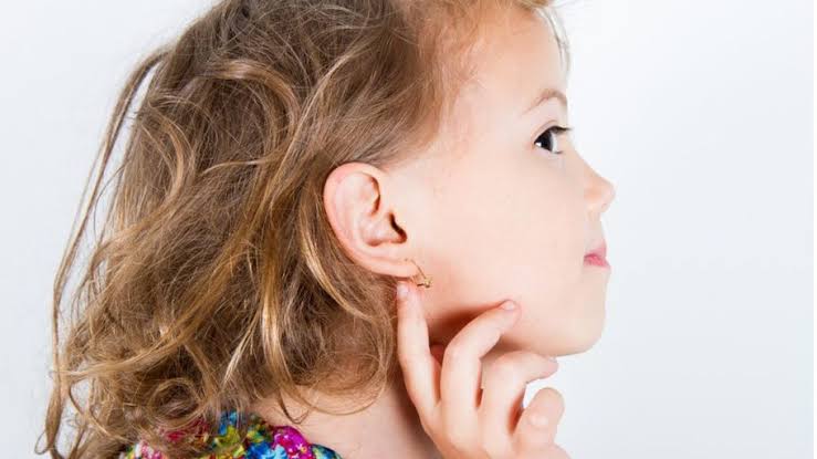 Child pierced ears