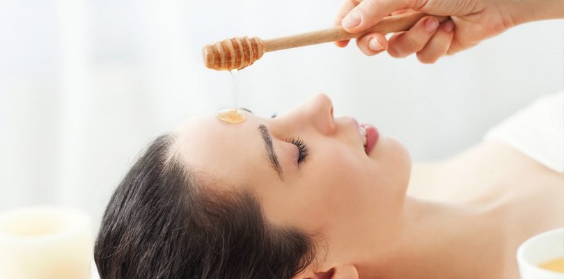Make a honey face mask