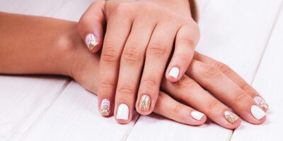 summer manicure and nail art.