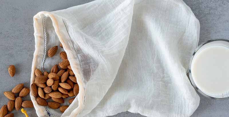 Make your own nut milk bag: easy steps