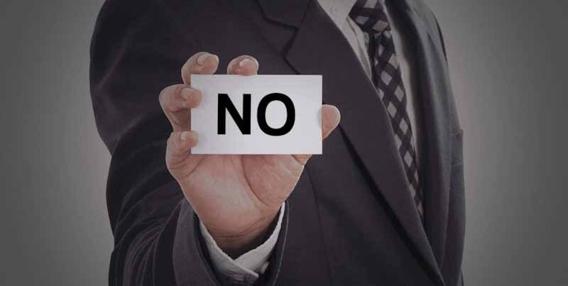 learn to say no