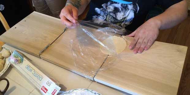 Make a tortilla press