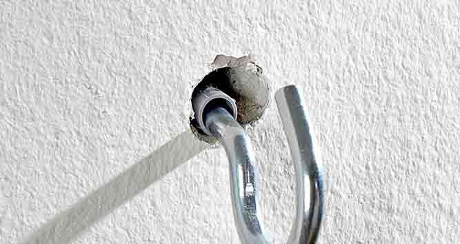 repair and fill drilled holes