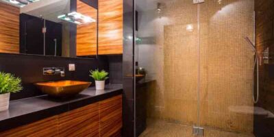 brighten a dark bathroom