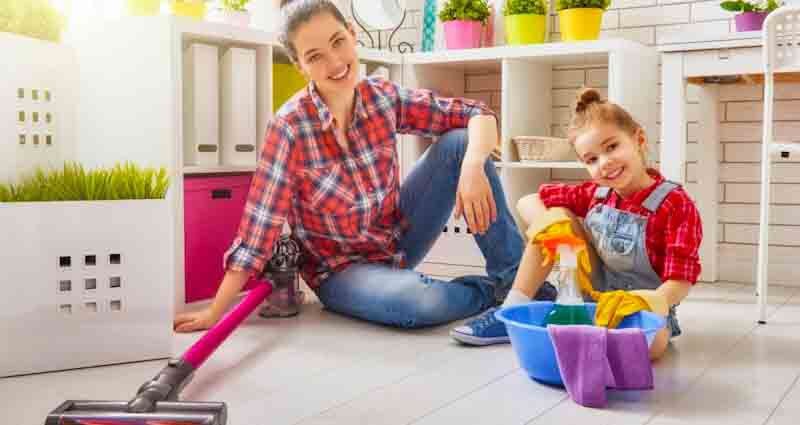 get children to help with housework