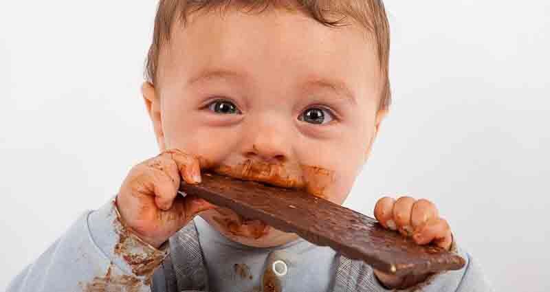 remove chocolate stains from fabric