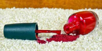remove nail polish spills easily