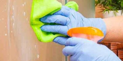clean a shower cubicle easily