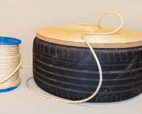 upcycle a car tire into a stool