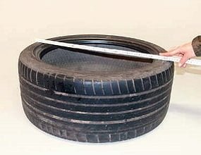 upcycle a car tire into a stool