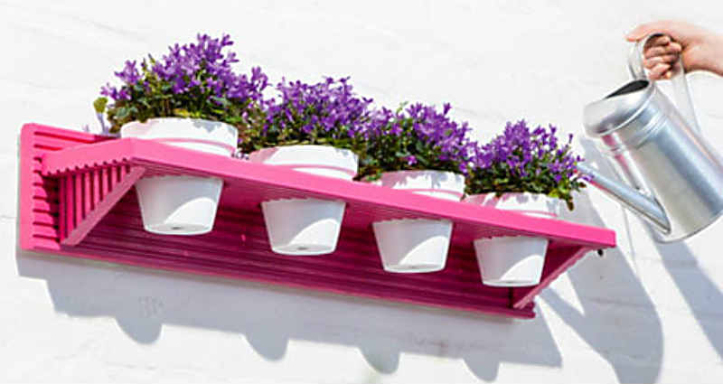 build a potplant shelf