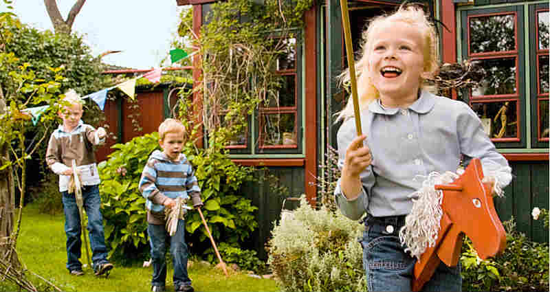 classic wooden hobbyhorse toy