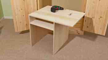 build an office in a cupboard