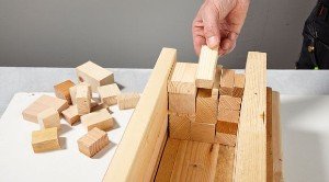 upcycle a lamp from leftover wood