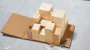 upcycle a lamp from leftover wood