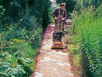 build a garden path with stones