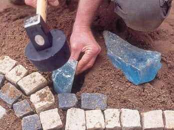 build a garden path with stones