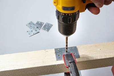 Build a wooden deck with louvered roof