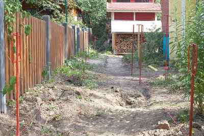 create a gravel path