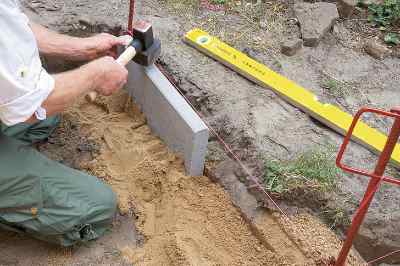 create a gravel path