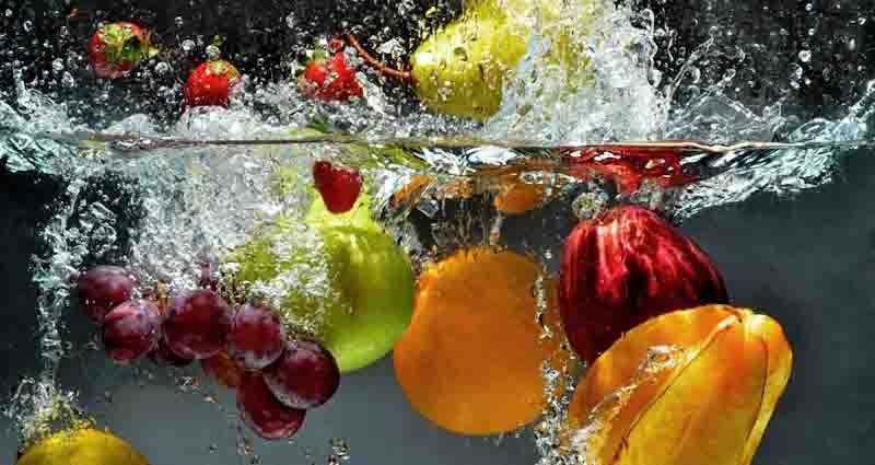 wash fruit and vegetables properly