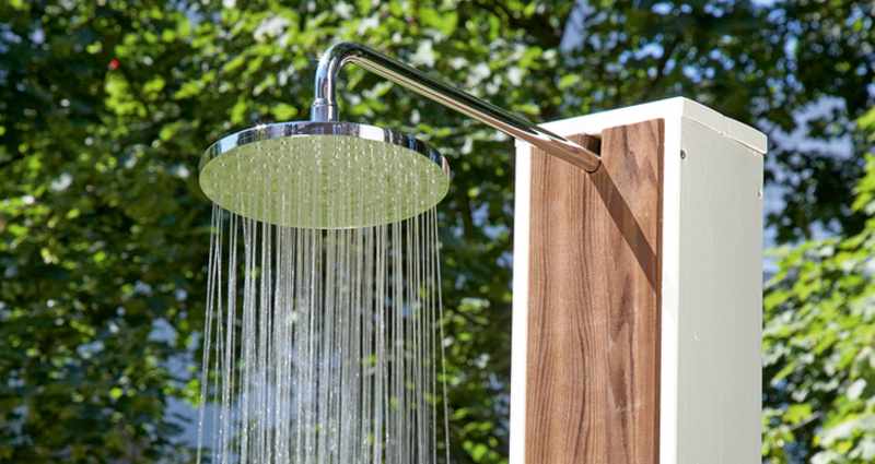 build an outdoor shower
