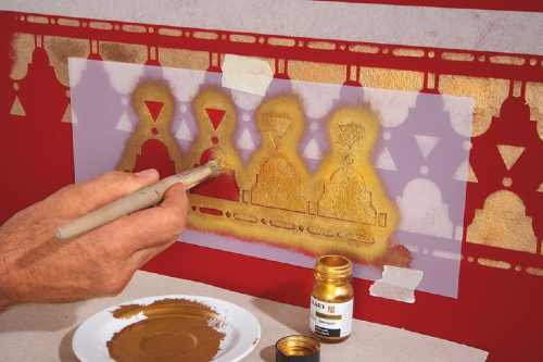 apply metallic finishes for craft easily