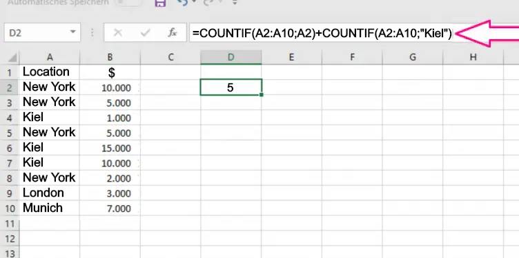 How to use COUNTIF in Excel: guide and examples