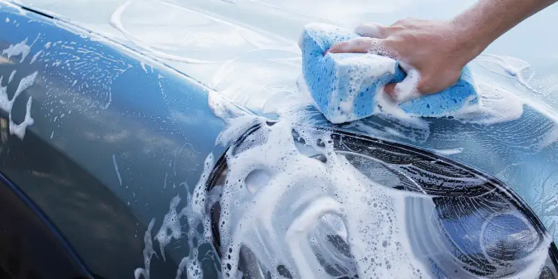 hand wash a car